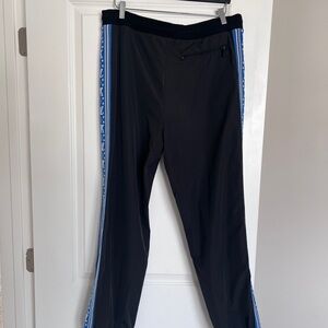 Authentic Louis Vuitton Black Joggers with Blue Accents